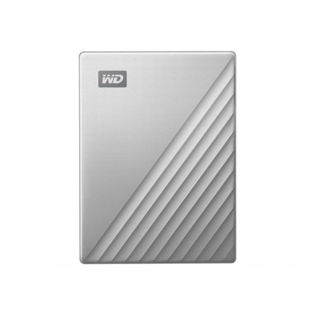 WD My Passport Ultra for Mac WDBPMV0050BSL - Disco rígido - encriptado - 5 TB - externa (portátil) - USB 3.1 (USB C conector) -