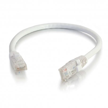 C2G Cat6 Booted Unshielded (UTP) Network Patch Cable - Cabo patch - RJ-45 (M) para RJ-45 (M) - 50 cm - PTNB - CAT 6 - moldado, 