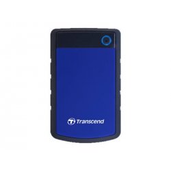 Transcend StoreJet 25H3 - Disco rígido - 4 TB - externa (portátil) - 2.5" - USB 3.1 Gen 1 - 256-bits AES - azul marinho TS4TSJ2