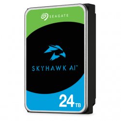 Seagate SkyHawk AI ST24000VE002 - Disco rígido - 24 TB - interna - 3.5" - SATA 6Gb/s - buffer: 512 MB - com 3 anos de Recuperaç