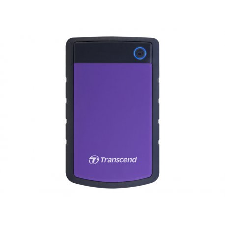 Transcend StoreJet 25H3P - Disco rígido - 2 TB - externa (portátil) - 2.5" - USB 3.0 - púrpura brilhante TS2TSJ25H3P