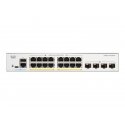 Cisco Catalyst 1300-16P-4X - Interruptor - L3 - Administrado - 16 x 10/100/1000 (PoE+) + 4 x 10Gb Ethernet SFP+ - montável em t