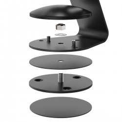 Compulocks Swivel Base for Core Stand - Plataforma giratória - preto - montável com suporte SWBB