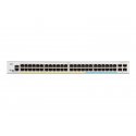 Cisco Catalyst 1300-48P-4X - Interruptor - L3 - Administrado - 48 x 10/100/1000 (PoE+) + 4 x 10 Gigabit SFP+ - montável em tril