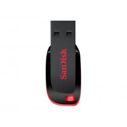 SanDisk Cruzer Blade - Drive flash USB - 32 GB - USB 2.0 - vermelho, preto suave SDCZ50-032G-B35