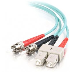 C2G SC-ST 10Gb 50/125 OM3 Duplex Multimode PVC Fiber Optic Cable (LSZH) - Cabo de rede - ST multi-modos (M) para SC multi-modos