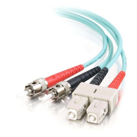 C2G SC-ST 10Gb 50/125 OM3 Duplex Multimode PVC Fiber Optic Cable (LSZH) - Cabo de rede - ST multi-modos (M) para SC multi-modos