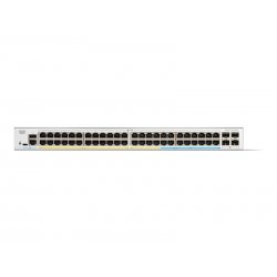 Cisco Catalyst 1300-48FP-4G - Interruptor - L3 - Administrado - 48 x 10/100/1000 (PoE+) + 4 x Gigabit SFP - montável em trilho 