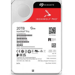 Seagate IronWolf Pro ST20000NT001 - Disco rígido - 20 TB - interna - 3.5" - SATA 6Gb/s - 7200 rpm - buffer: 256 MB - com 3 anos