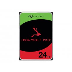 Seagate IronWolf Pro ST24000NT002 - Disco rígido - 24 TB - interna - 3.5" - SATA 6Gb/s - 7200 rpm - buffer: 512 MB - com 3 anos