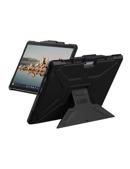 324015B14040 UAG Rugged Case for Surface Pro 9 Metropolis SE (Antimicrobial) - Black - Bulk Poly Bag - Tampa posterior para tablet - preto - para Microsoft Surface Pro 9, Pro 9 for Business, Pro 10 for Business, Pro (11th Edition), Pro for Business (11th