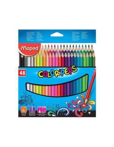 Lápis Cor 48un Cx Cartão Maped Peps...